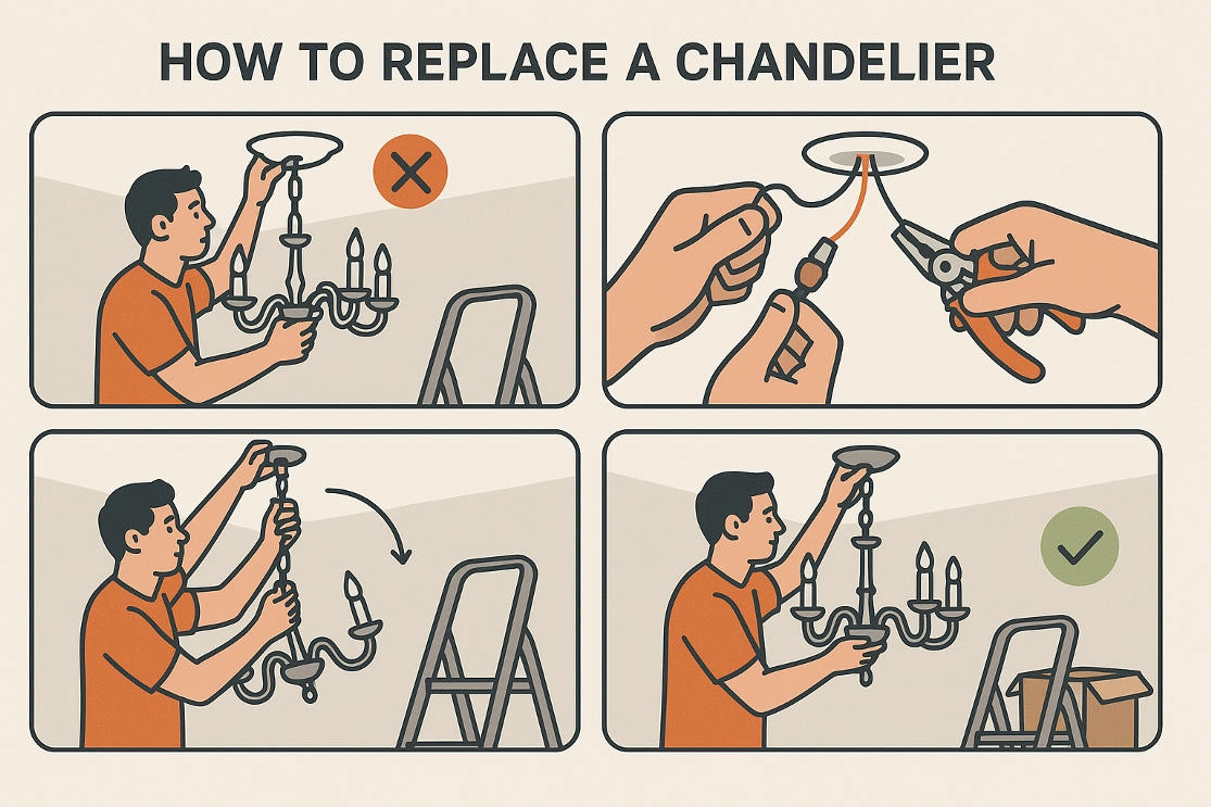 How to Replace a Chandelier Safely and Efficiently