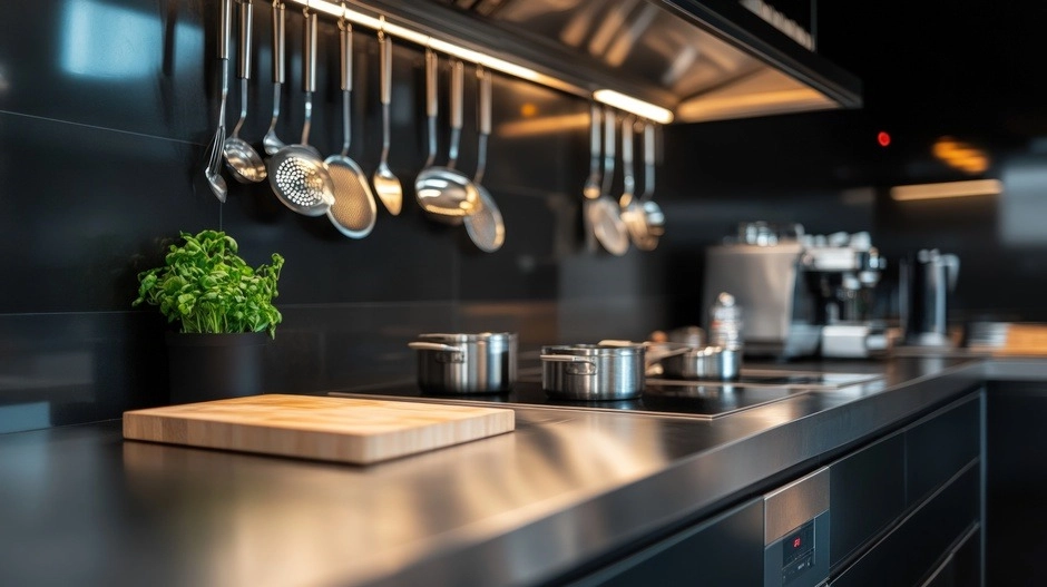 Maximizing Sanitary Food Preparation with a Stainless Steel Backsplash