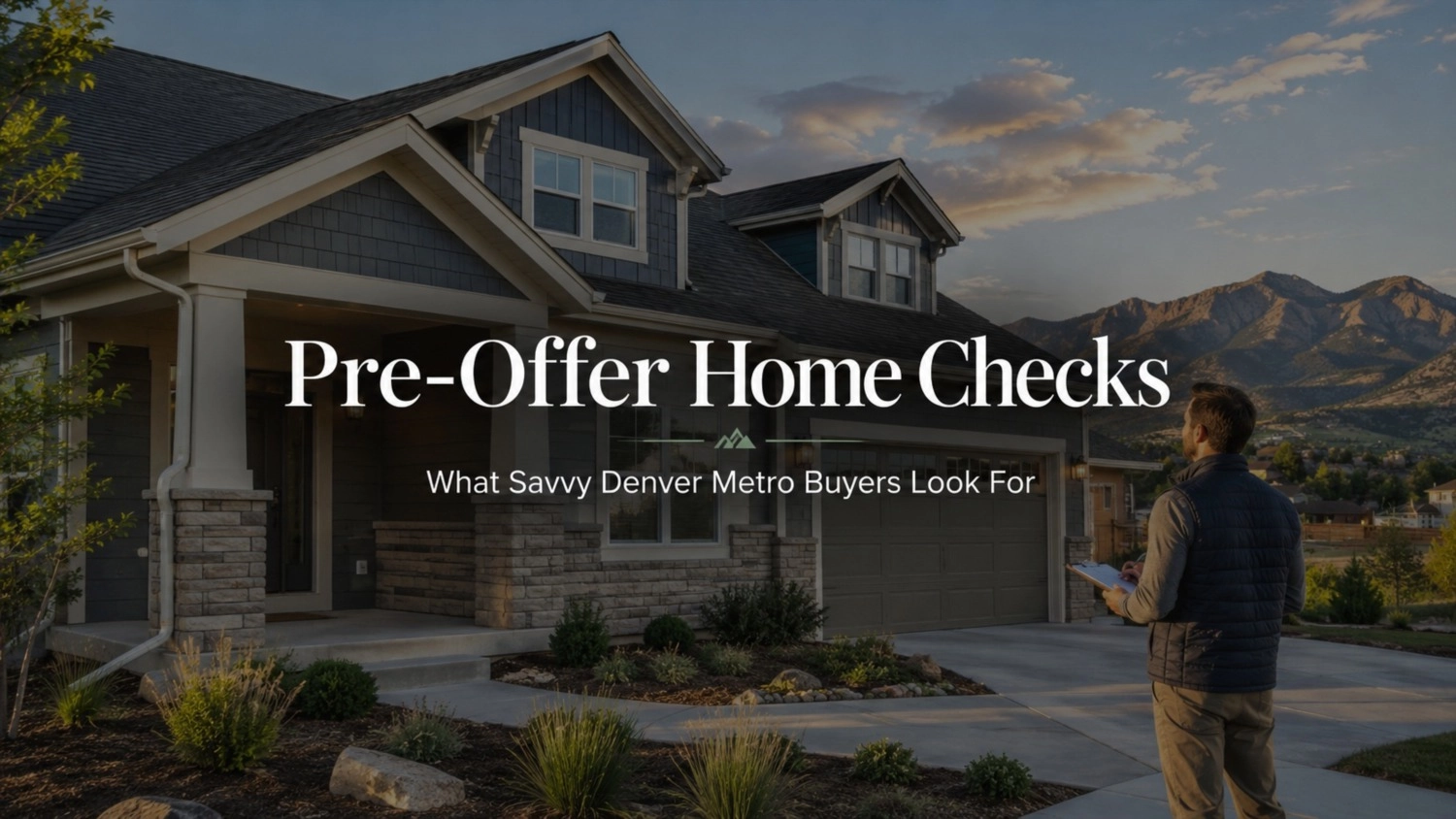 Pre-Offer Home Checks: What Savvy Denver Metro Buyers Look For Before the Official Inspection