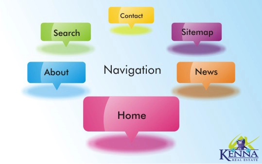 KennaRealEstate Website Navigation