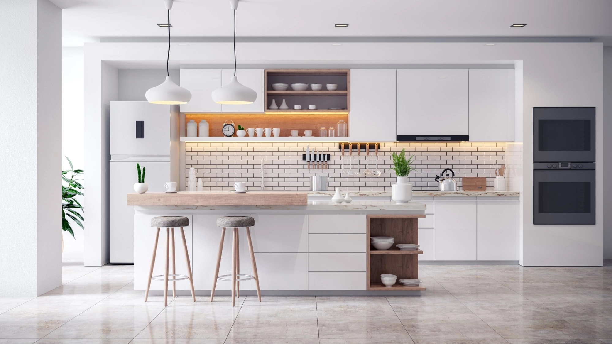 Extravagant kitchen in a luxury home
