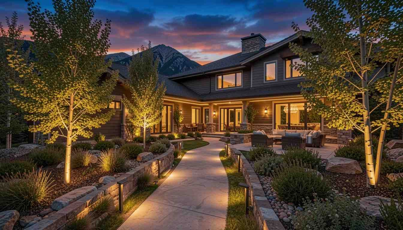 How Landscape Lighting Boosts a Colorado Home's Property Value