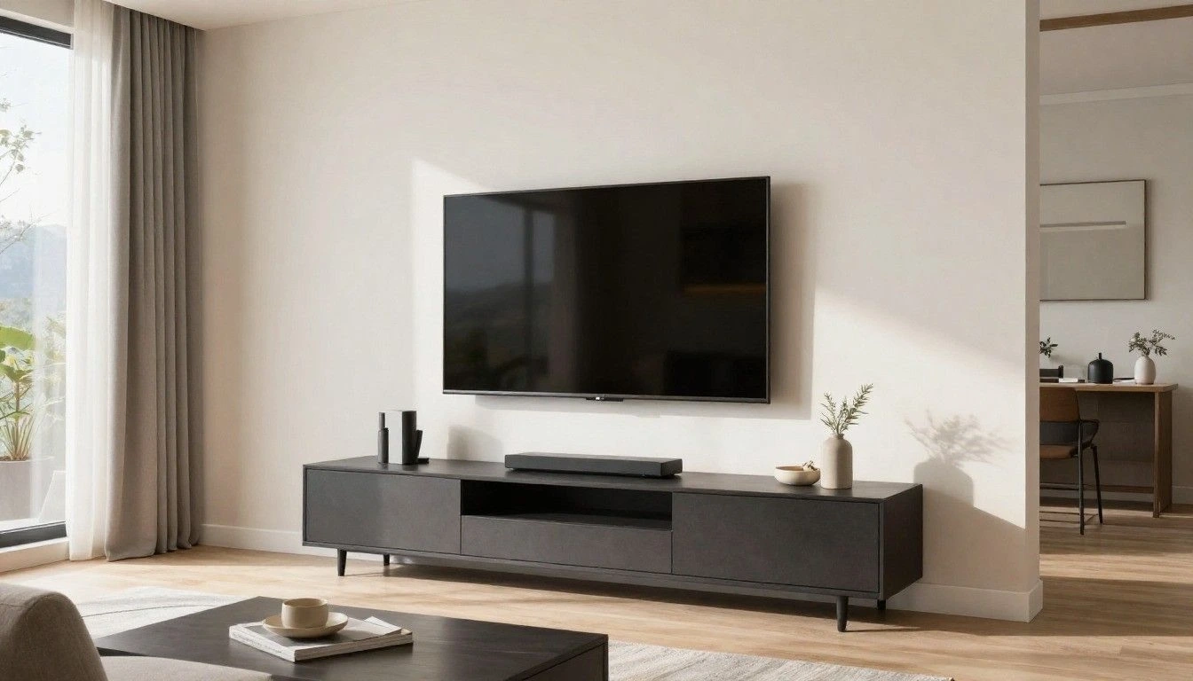 How to make a TV wall look finished without built-ins