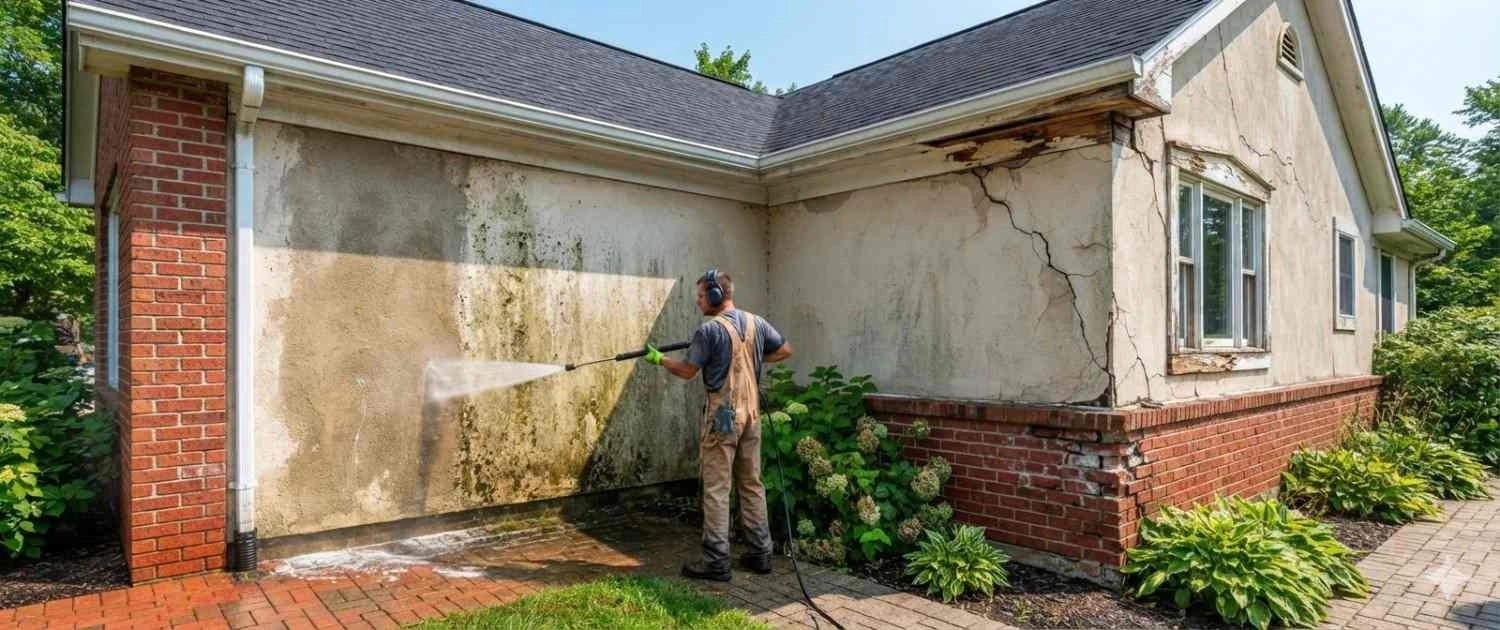 What Pressure Washing Can and Can't Fix on a Home's Exterior