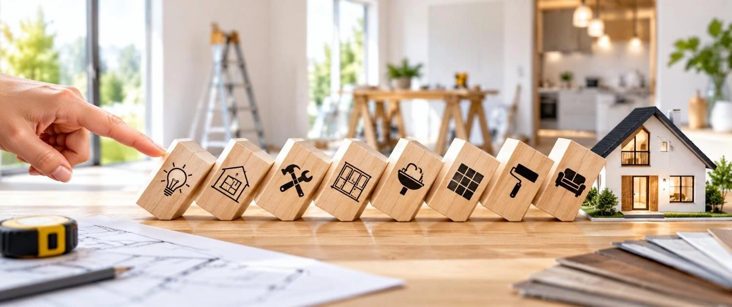 Why Remodeling Decisions Behave Like Dominoes and Which Choices Need to Come First