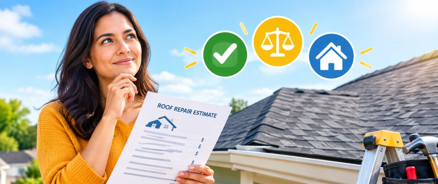 How to Know If a Roof Repair Estimate Is Actually Fair