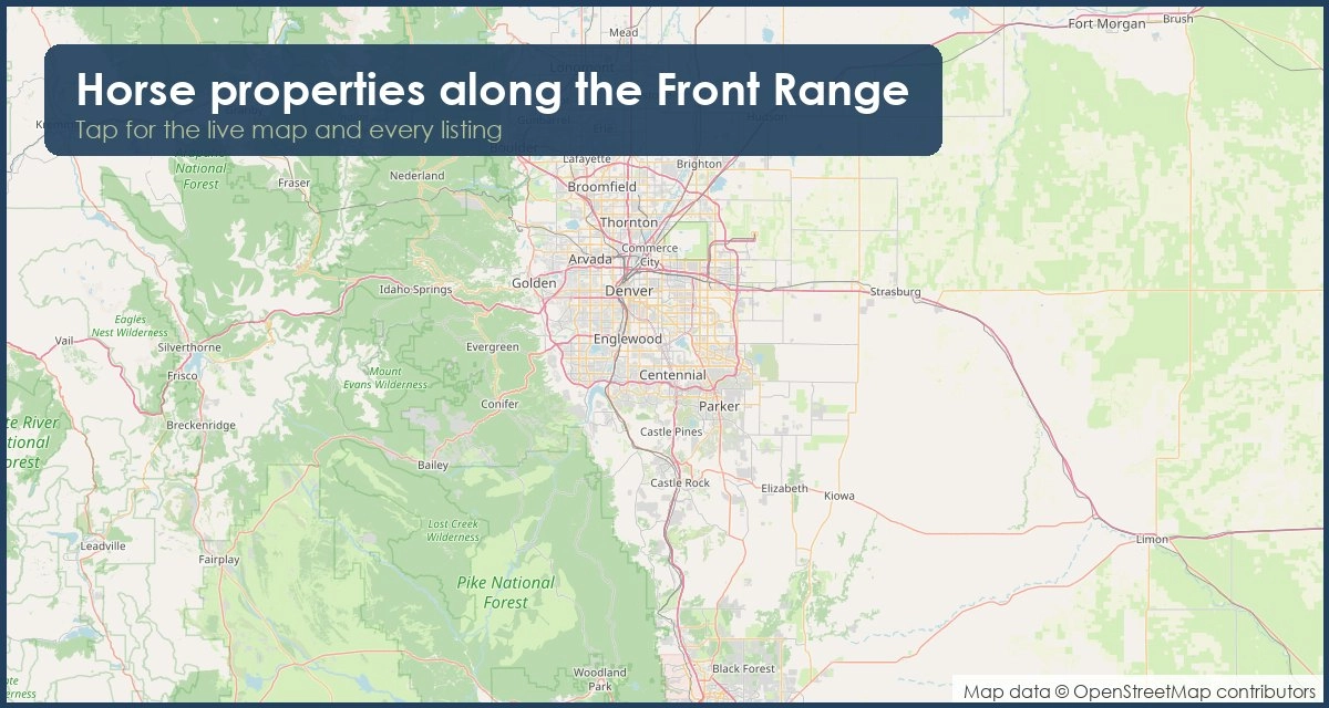 Every Colorado horse property on one map