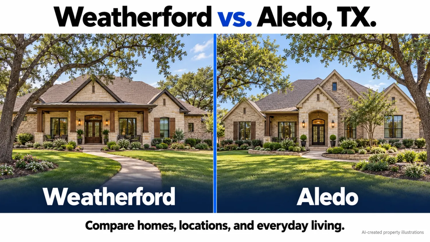 Weatherford TX vs Aledo TX: Which Is the Better Place to Live?