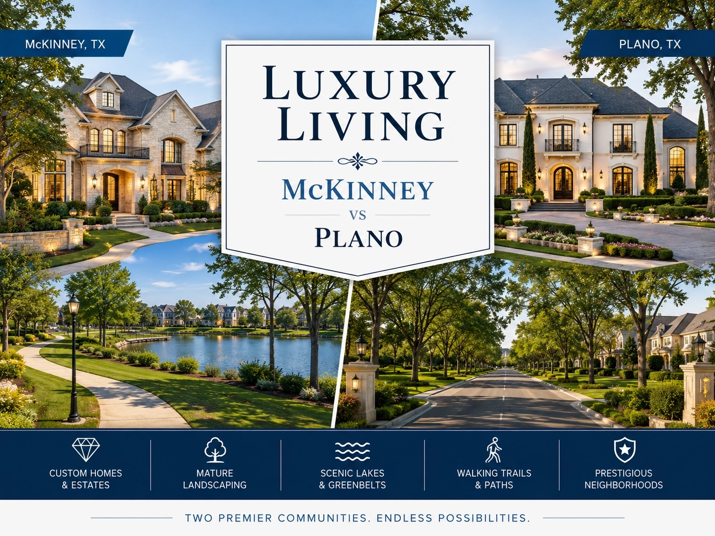 Luxury Living Comparison mckinney vs plano