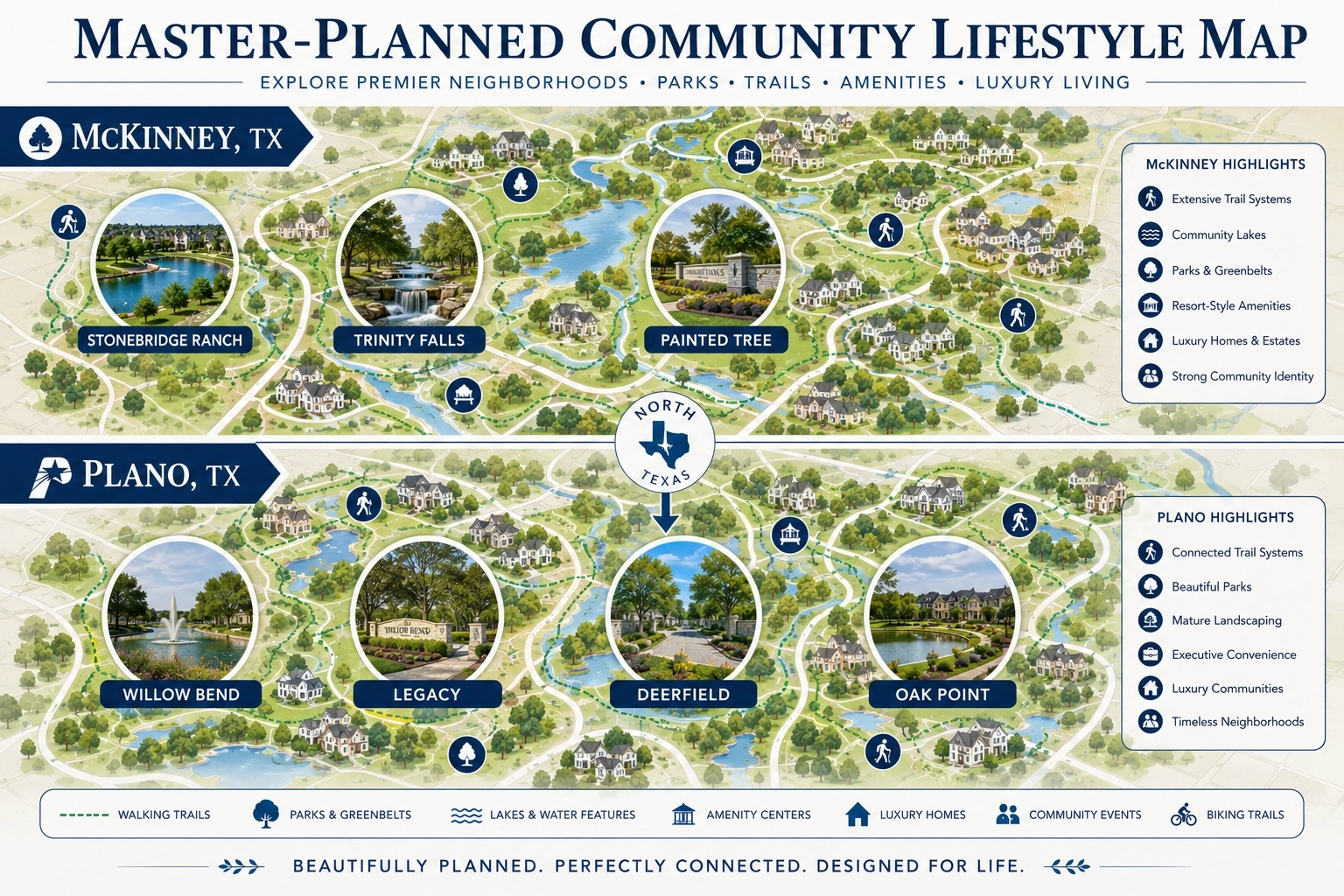 mckinney vs plano Master-Planned Community Comparison