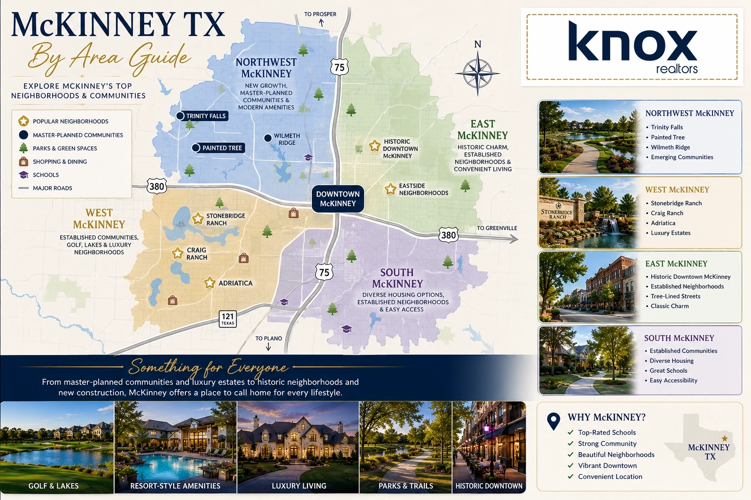McKinney Neighborhood Area Map