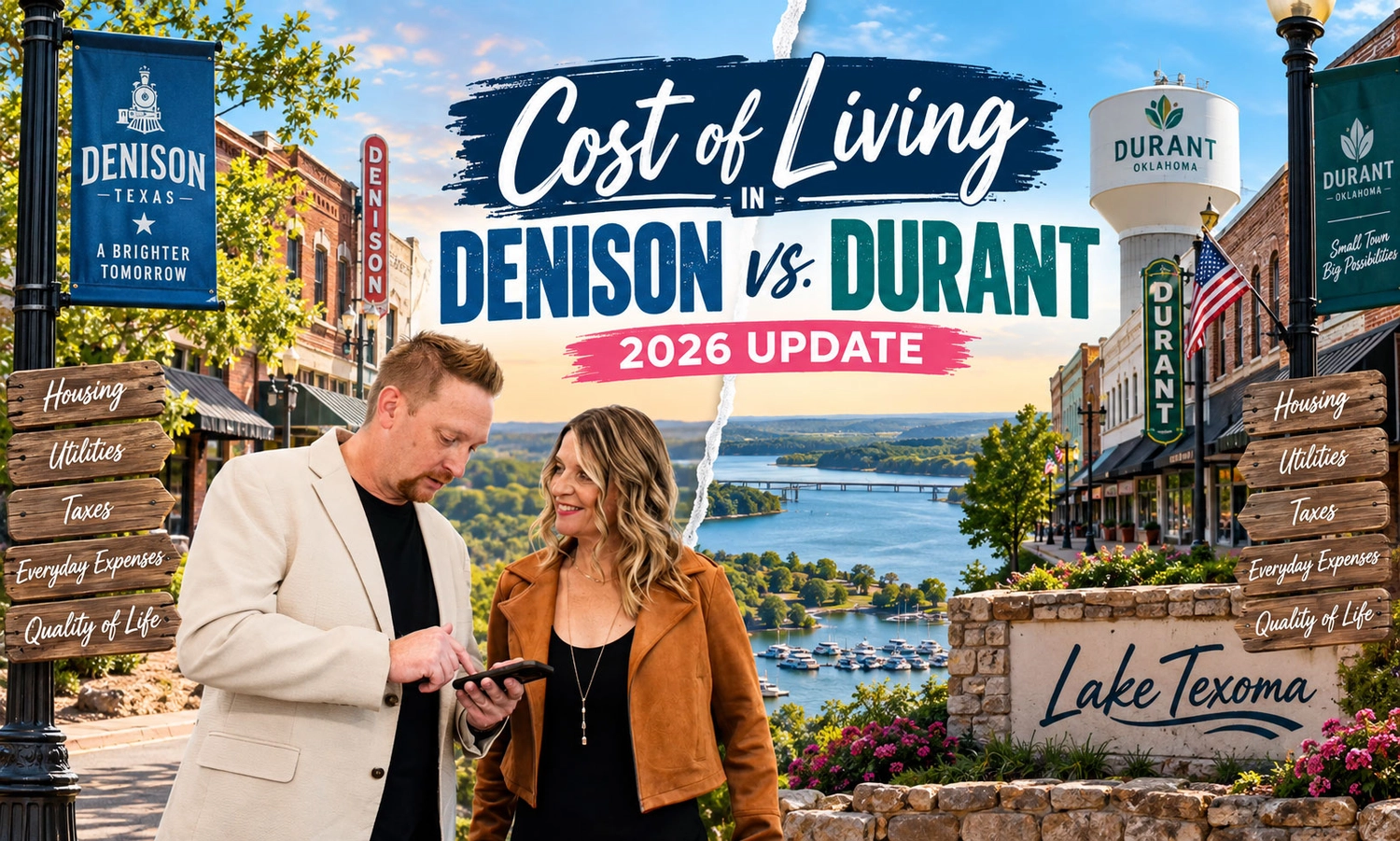 Cost of Living in Denison vs. Durant: 2026 Update
