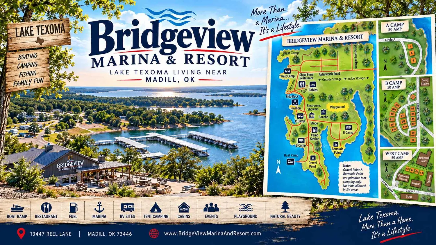 Bridgeview Marina & Resort: Lake Texoma Living Near Madill, OK