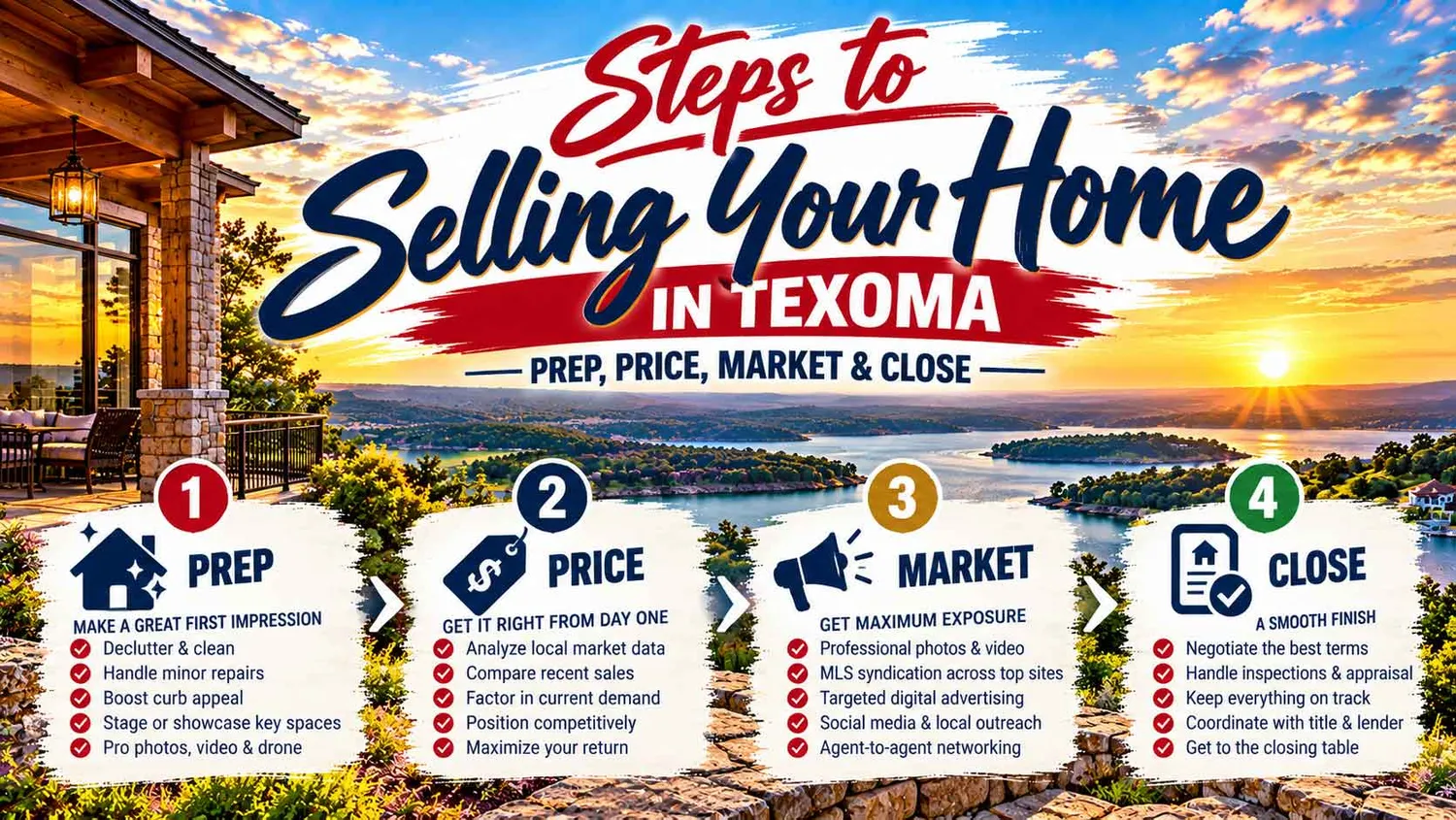 Steps to Selling Your Home in Texoma: Prep, Price, Market & Close