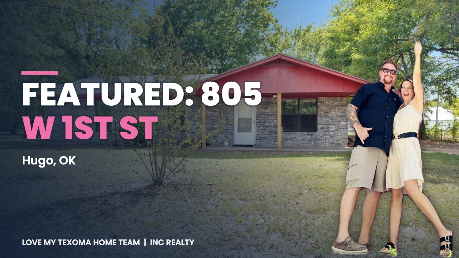 Featured Home: 805 W 1st St, Hugo, OK | 3 Bed Home on Two Lots Near Hugo Lake