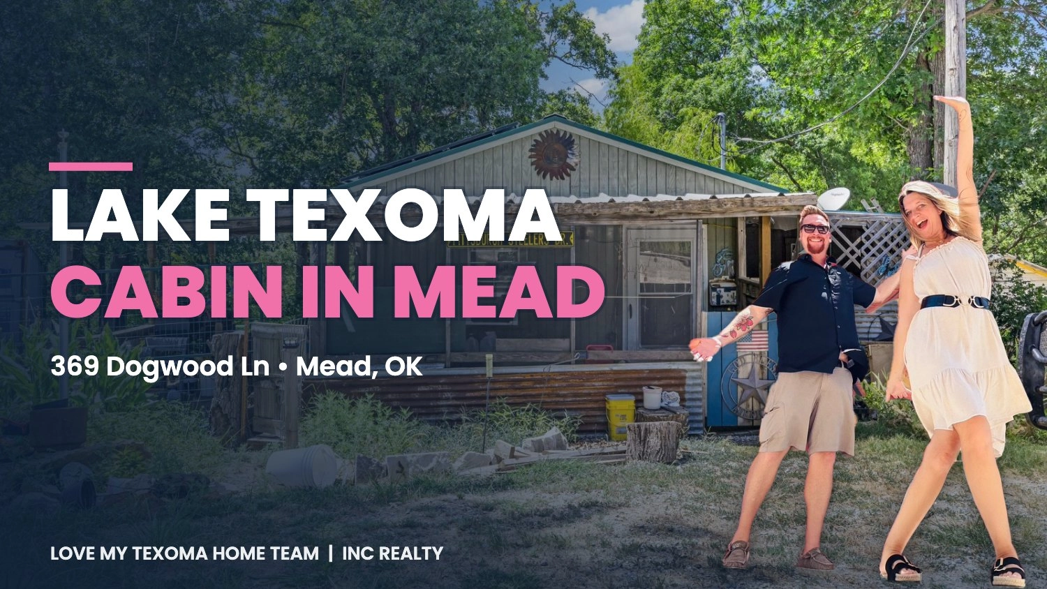 Featured Lake Texoma Cabin: 369 Dogwood Ln, Mead, OK (Fixer-Upper on Nearly 1 Acre)
