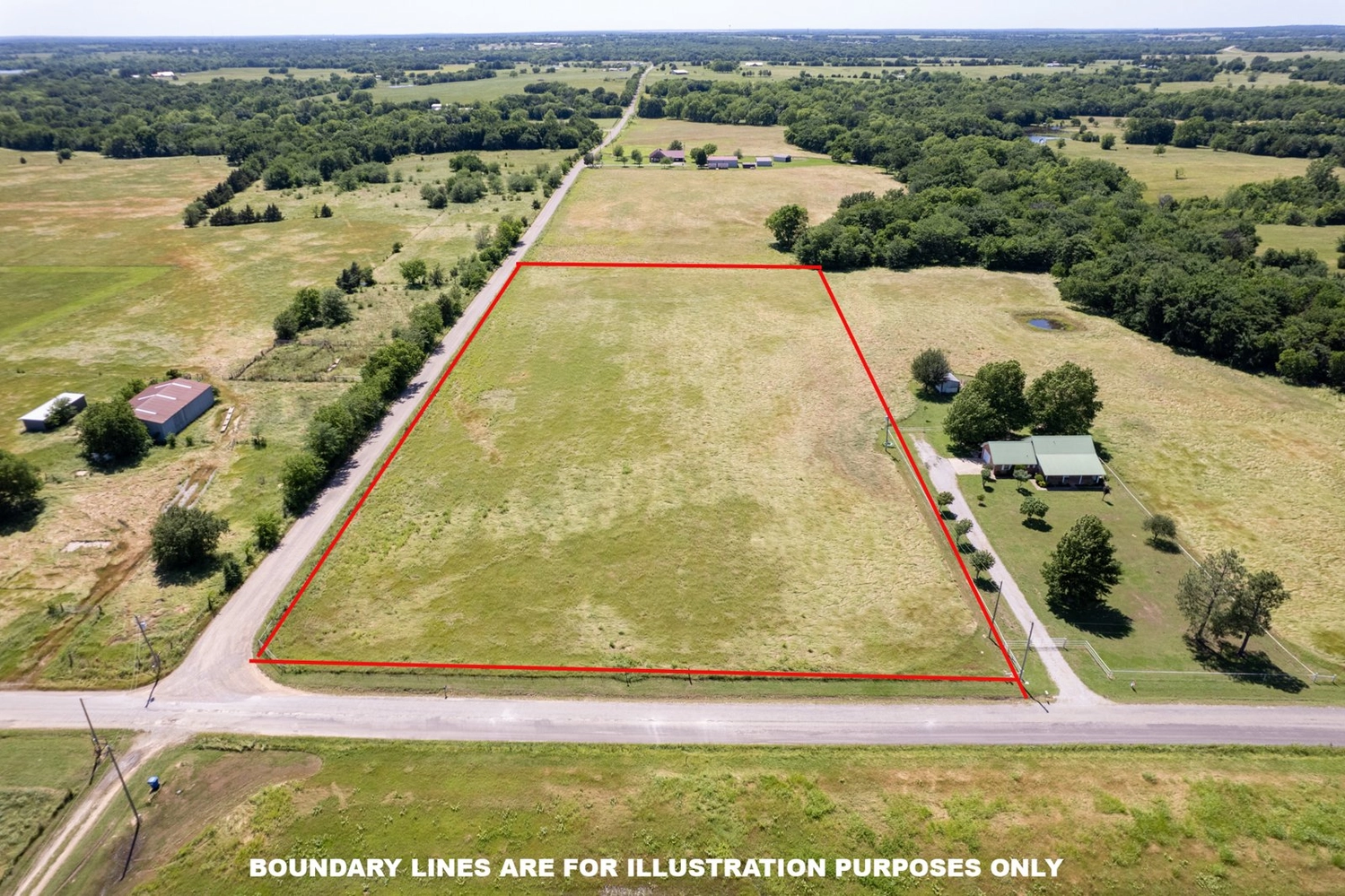 SOLD: Pate Road, Calera, OK – 5 Acres of Land