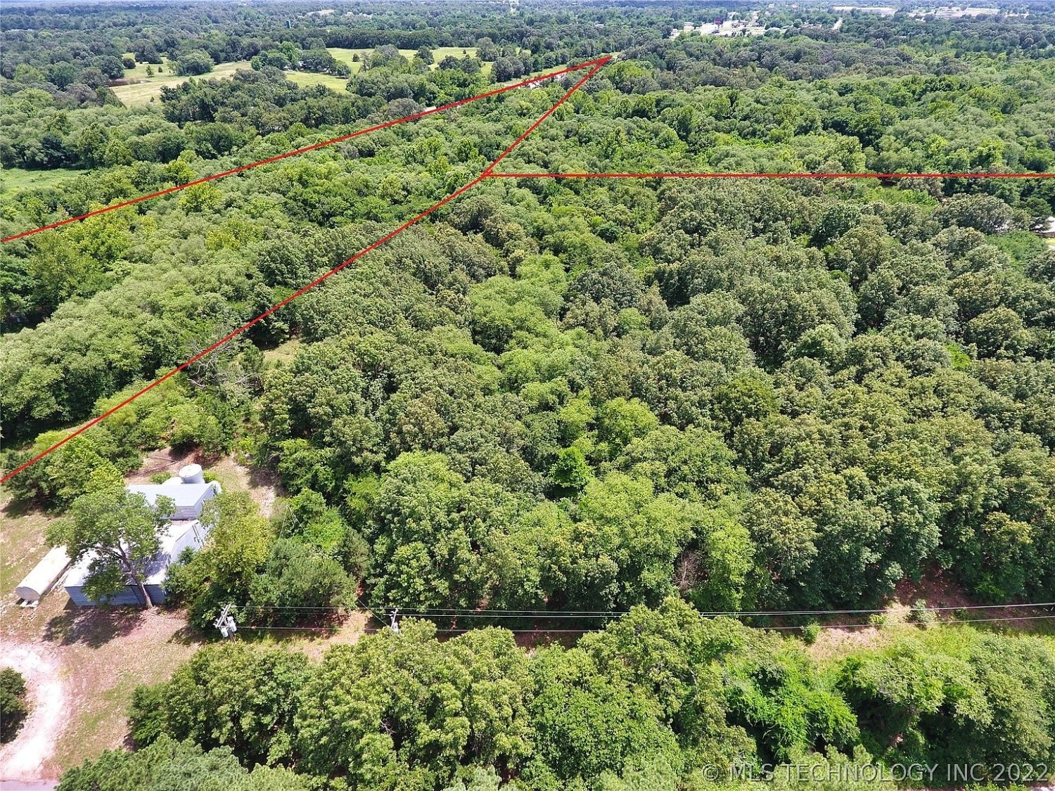 000 Community Chapel Tushka OK - aerial view