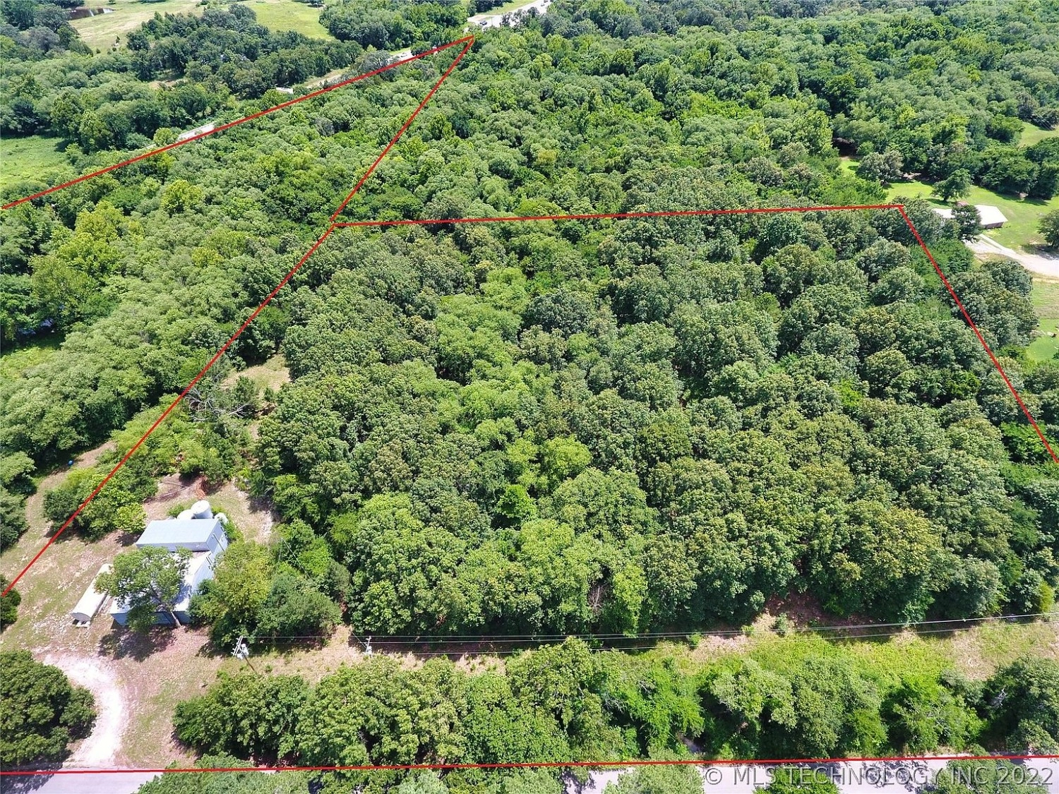 000 Community Chapel Tushka OK - aerial view