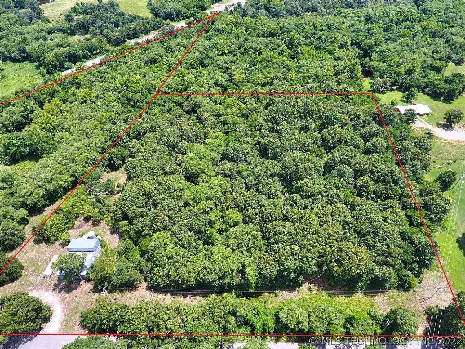 000 Community Chapel Tushka OK - aerial view