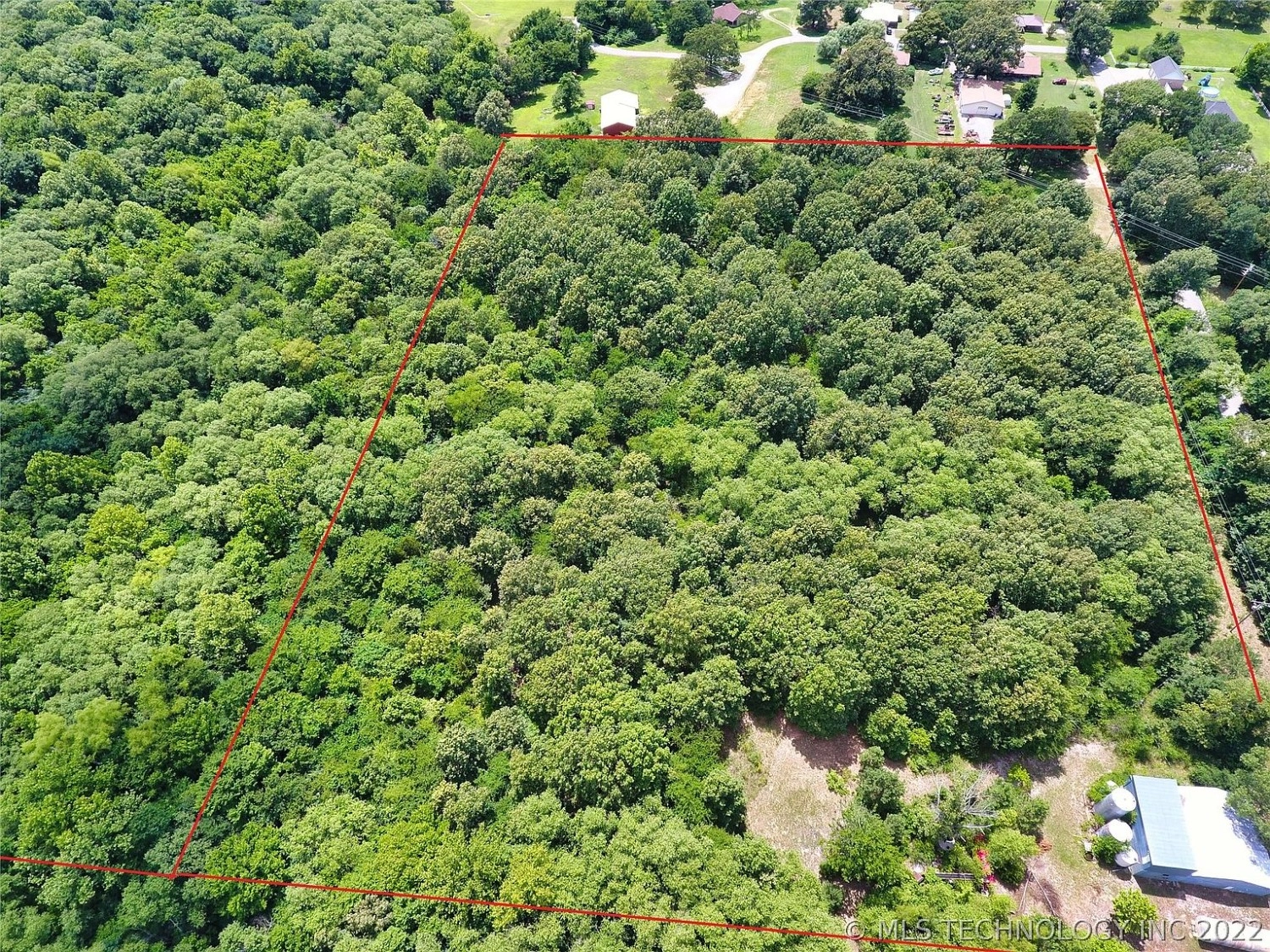 000 Community Chapel Tushka OK - aerial view