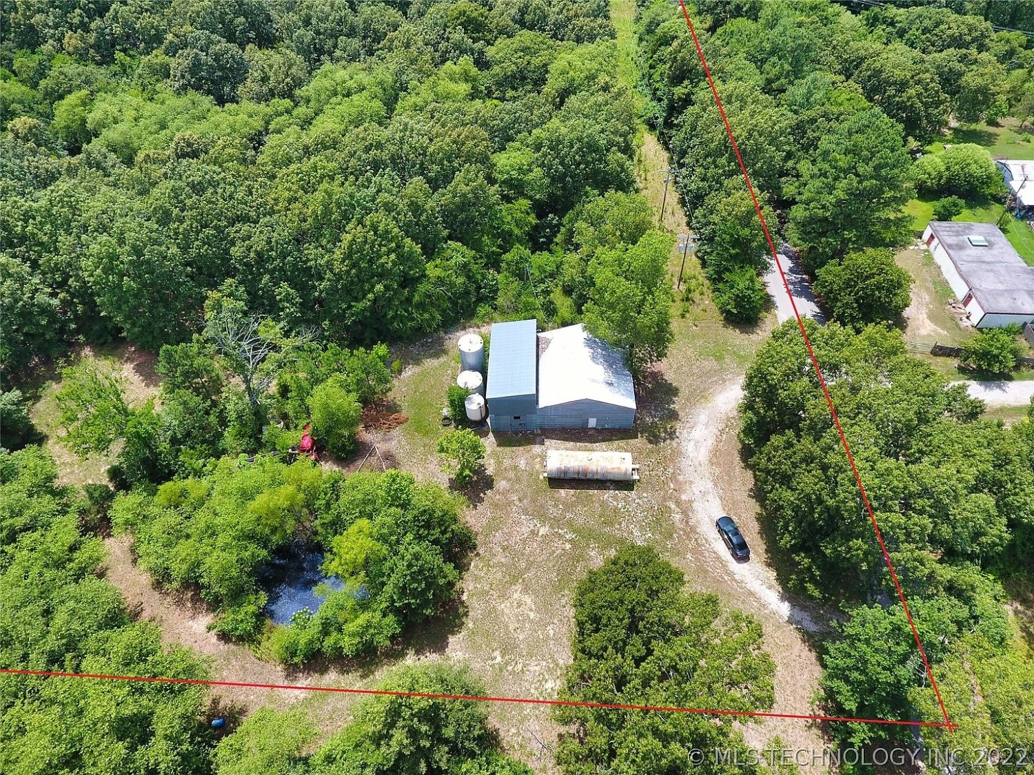 000 Community Chapel Tushka OK - aerial view