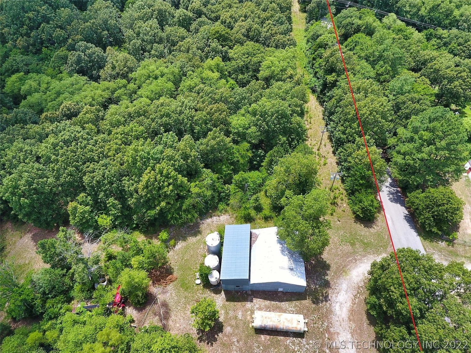 000 Community Chapel Tushka OK - aerial view