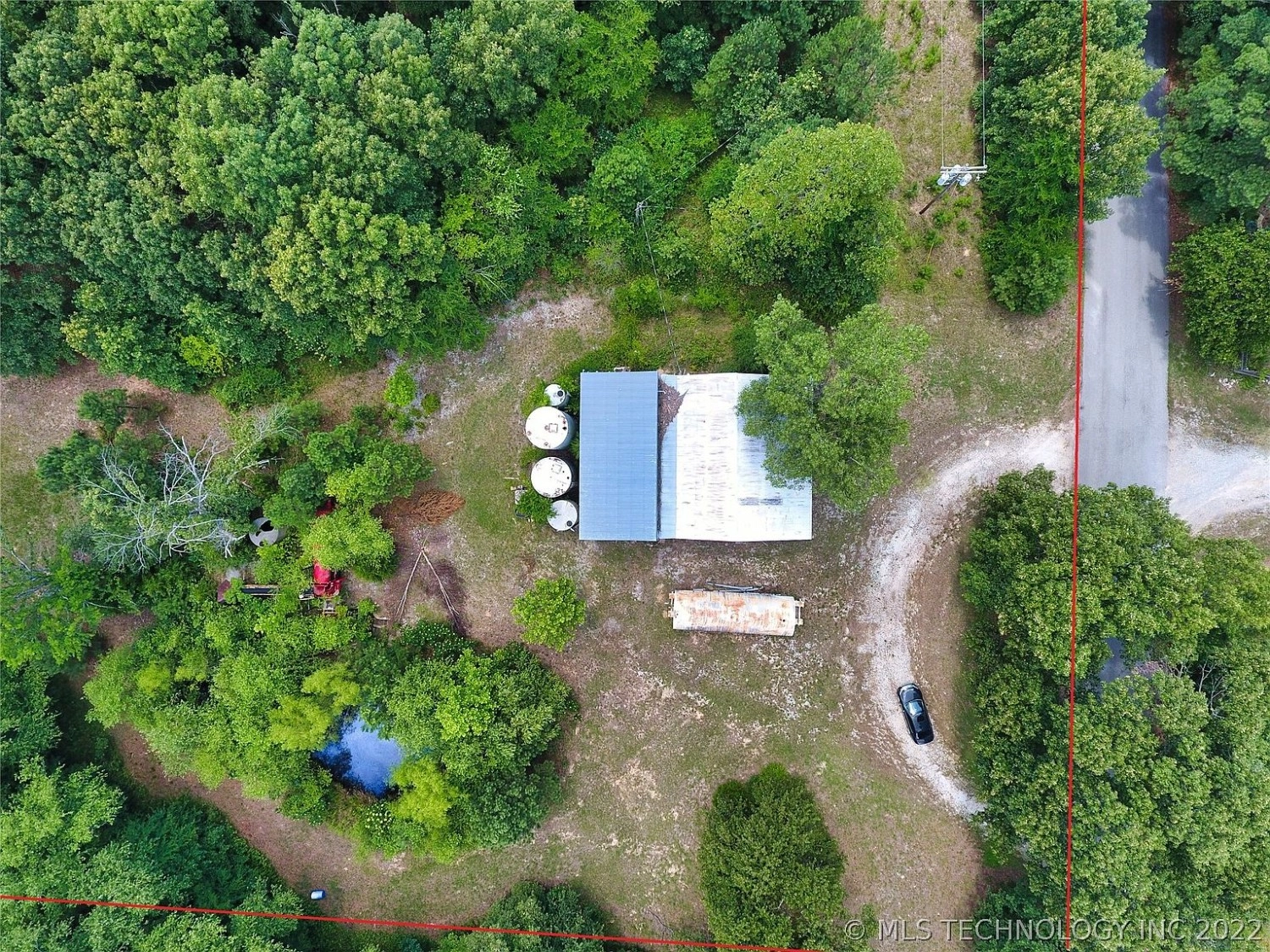 000 Community Chapel Tushka OK - aerial view