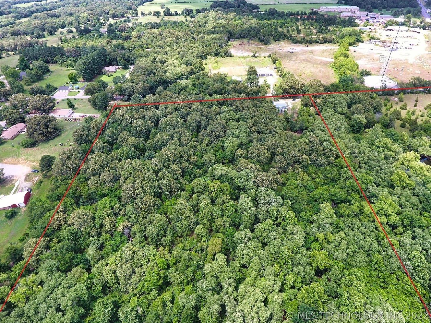 000 Community Chapel Tushka OK - aerial view