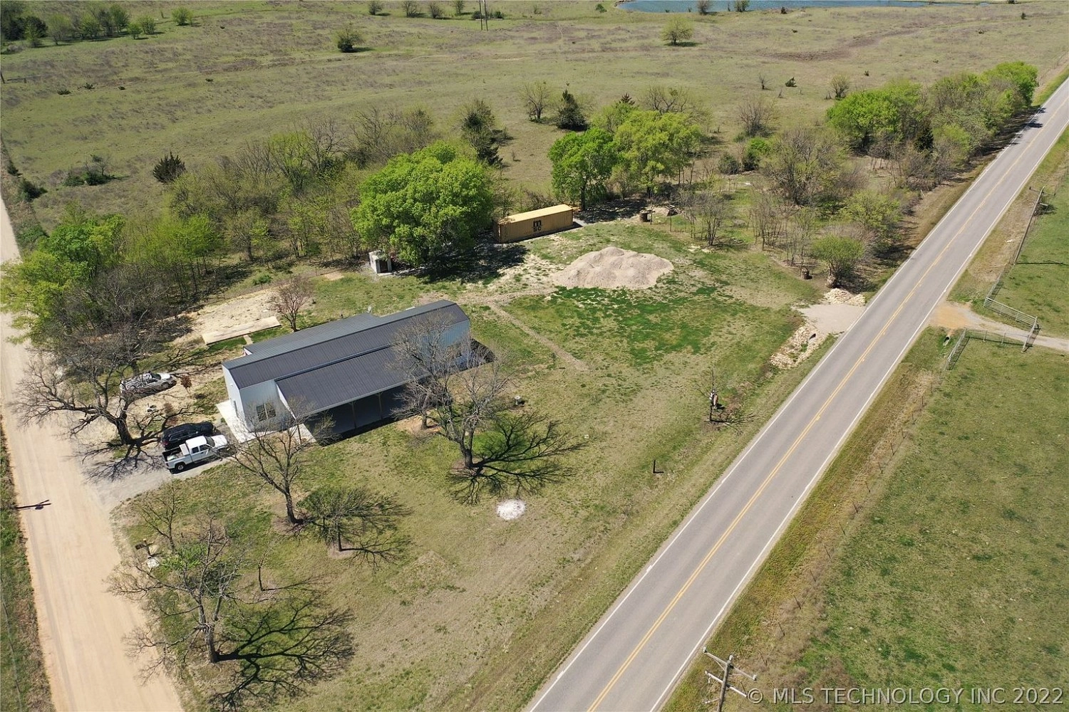 9183 E Prairie View Kenefic OK - aerial view