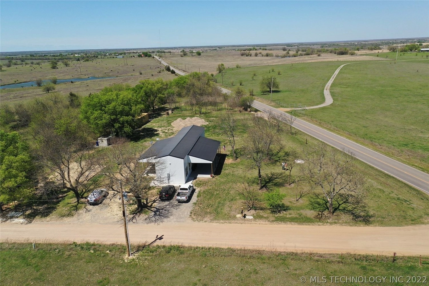 9183 E Prairie View Kenefic OK - aerial view
