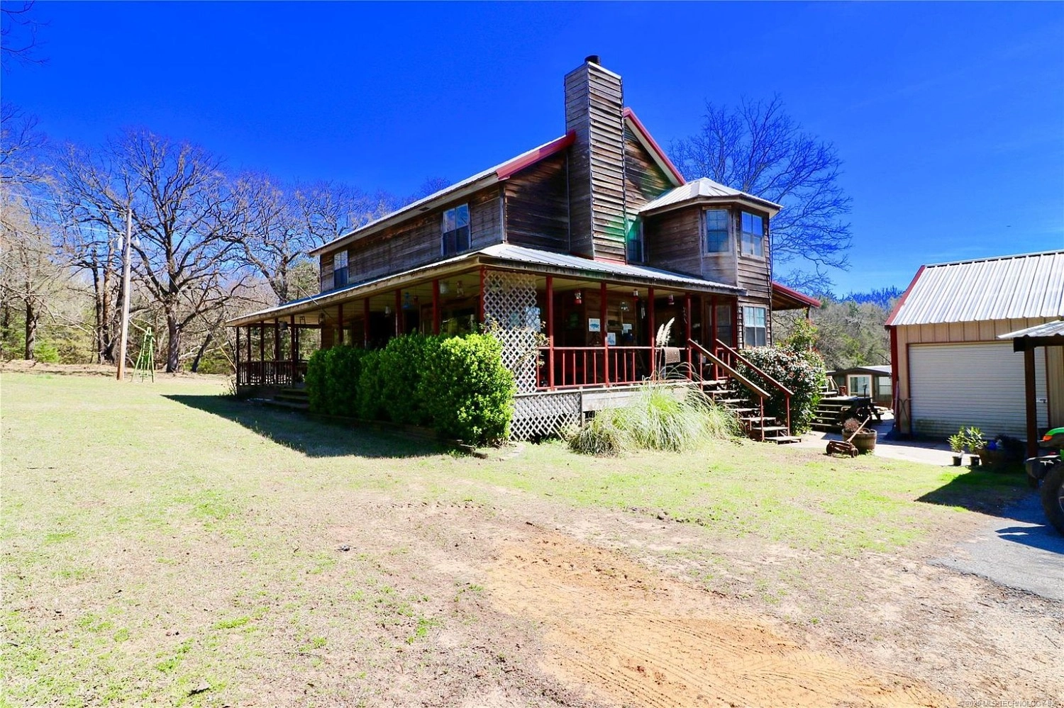 7360 State Road 91 Highway Colbert OK - front of house