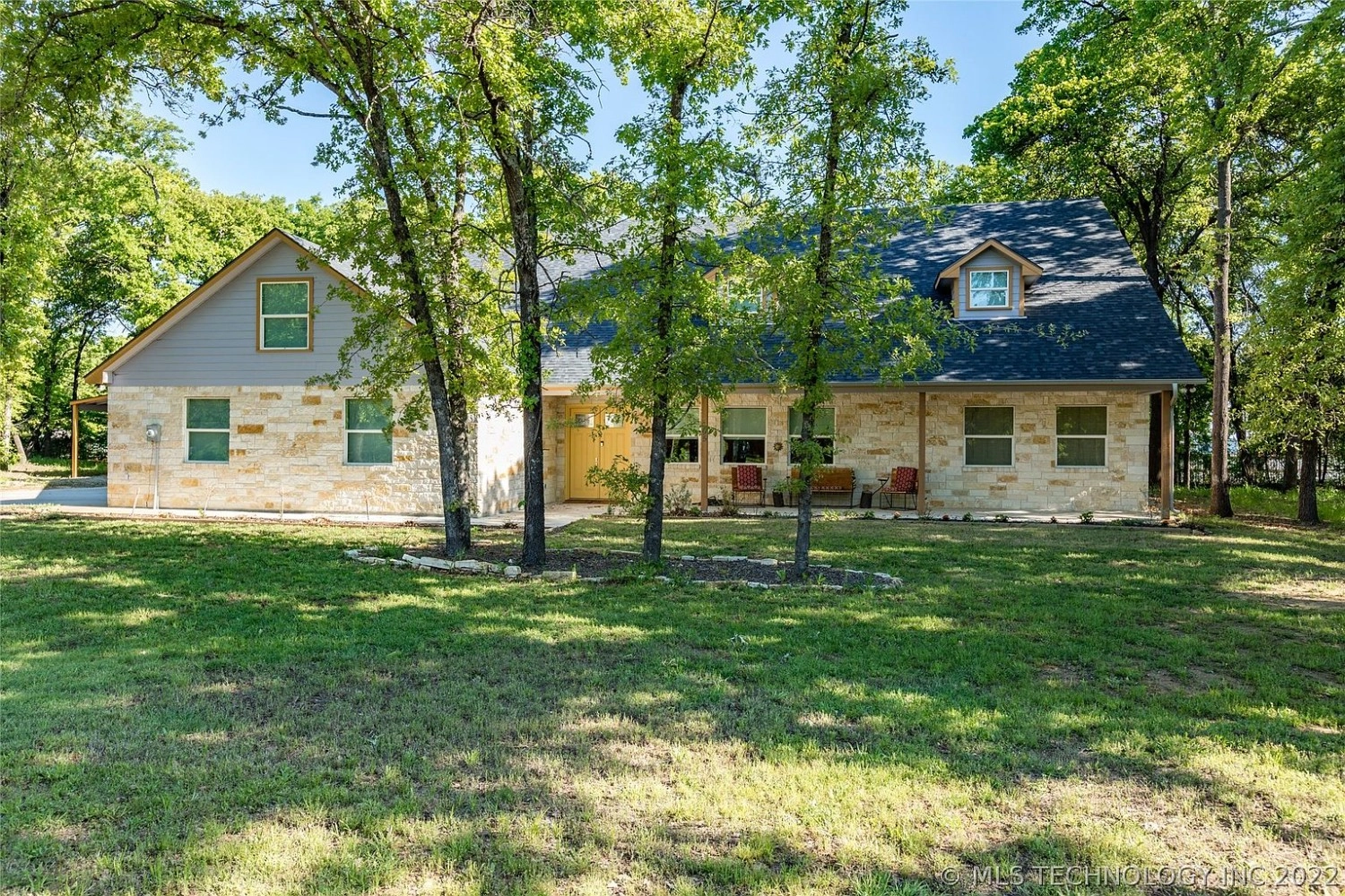 95 Post Oak Lane Cartwright OK - front of house