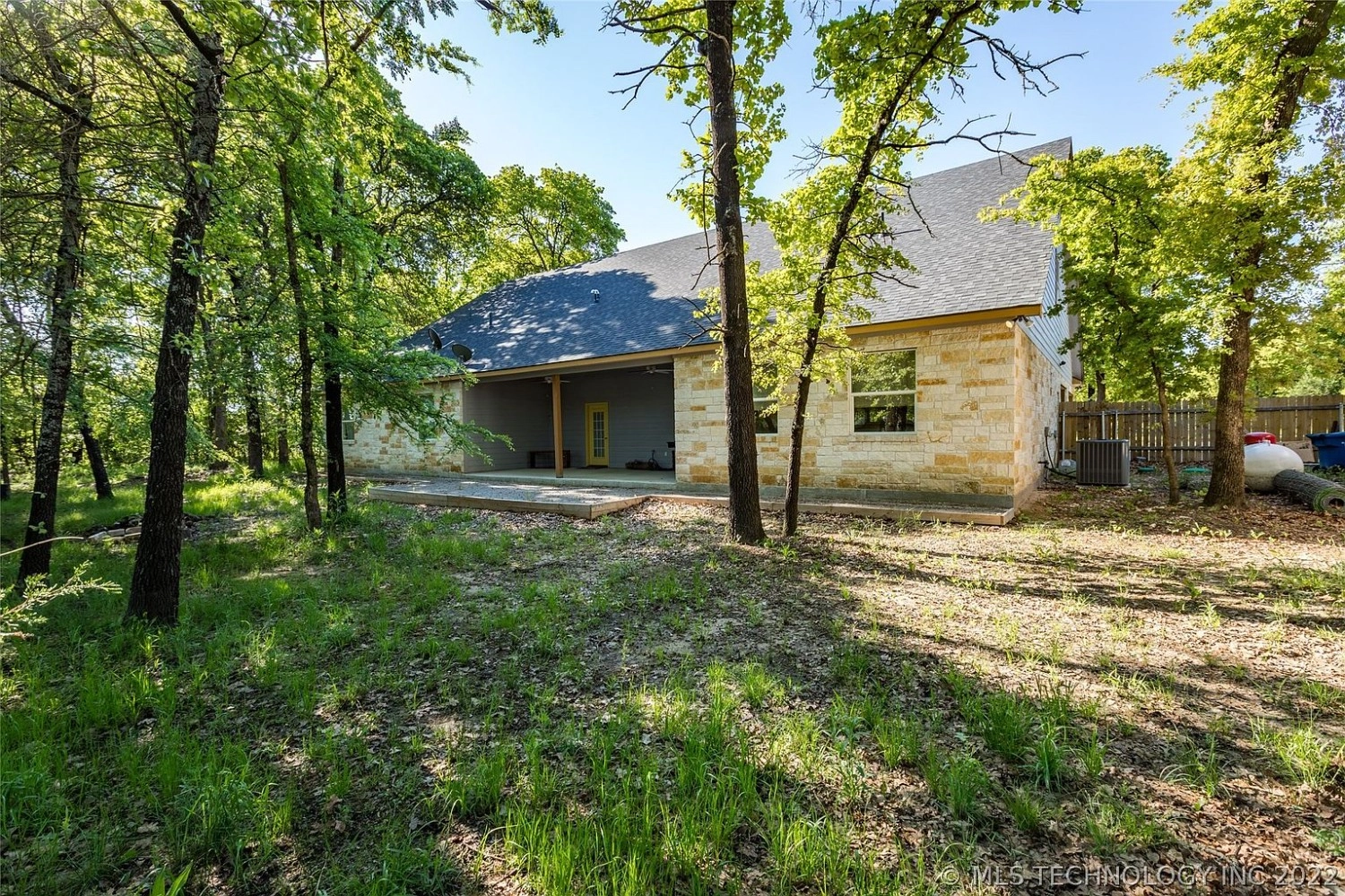 95 Post Oak Lane Cartwright OK - side of house