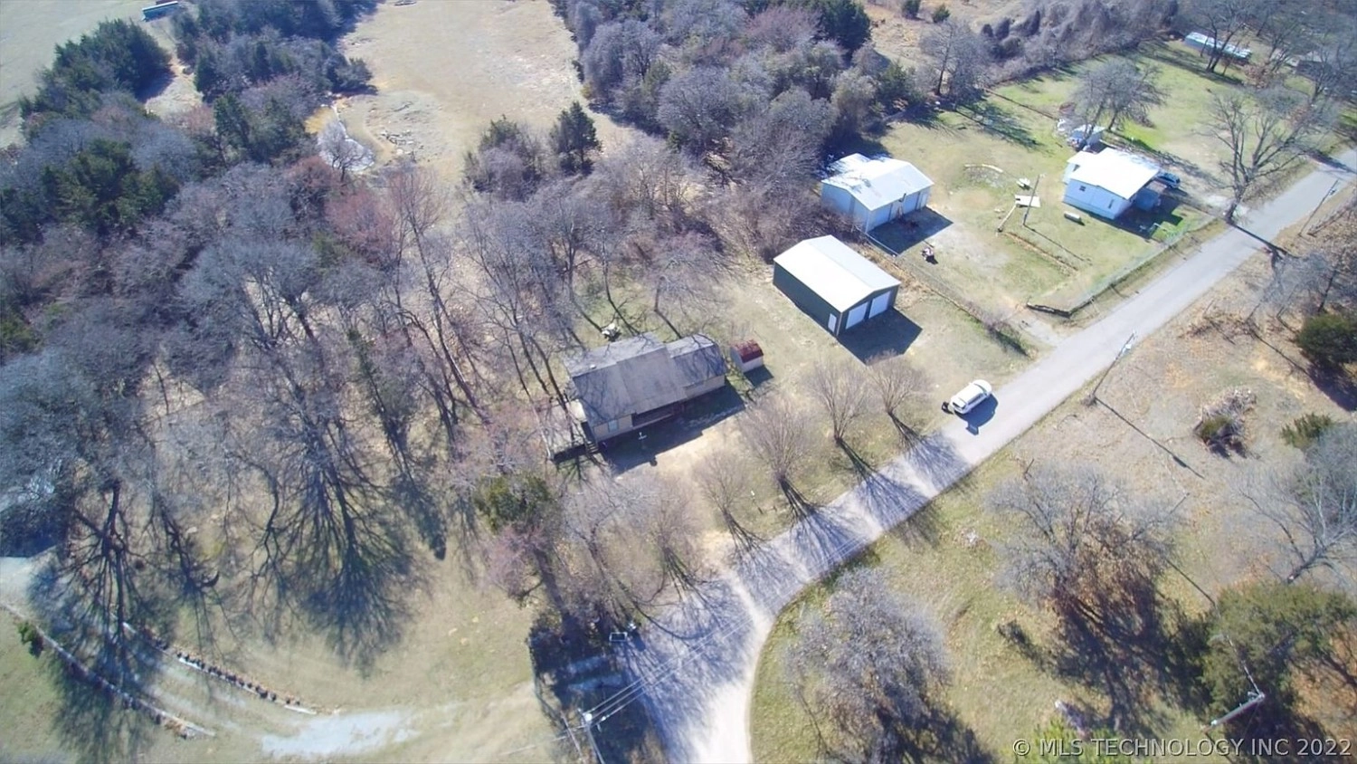 9 Dogwood Lane Cartwright OK - Aerial view