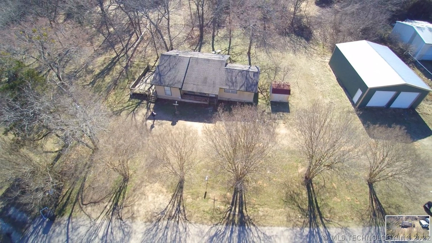 9 Dogwood Lane Cartwright OK - Aerial overview