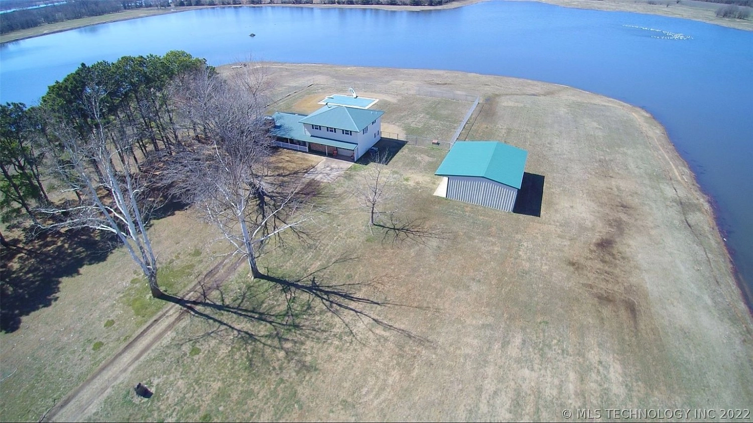 195 Byrd Store Road Hendrix OK - Aerial view