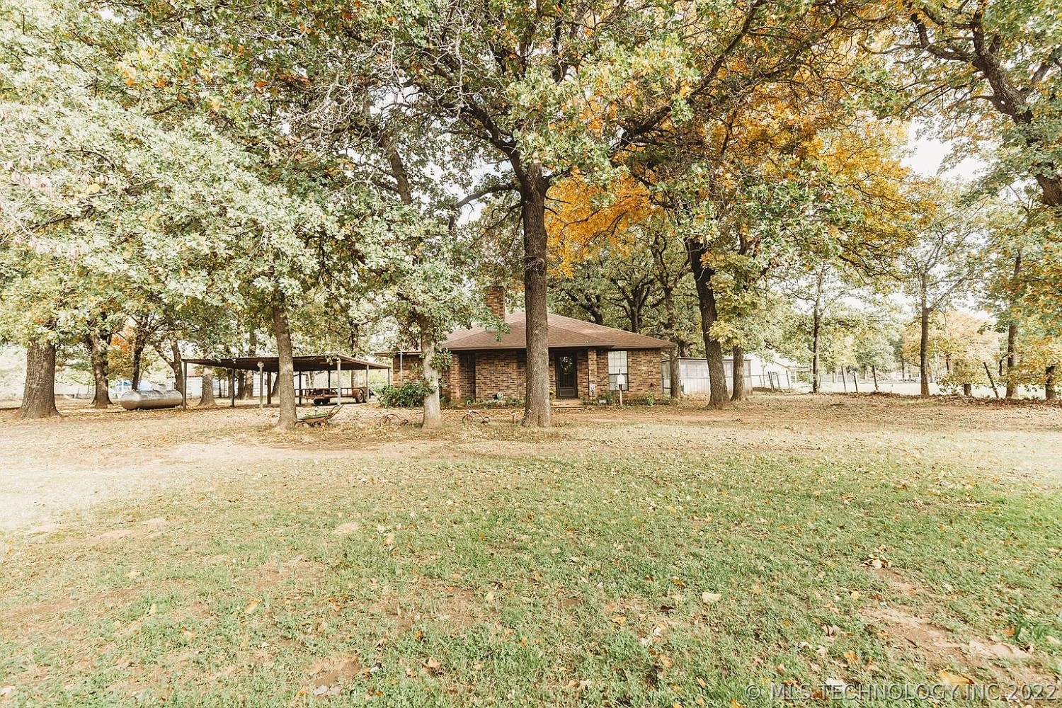 499 Red River City Road Cartwright OK - Front yard