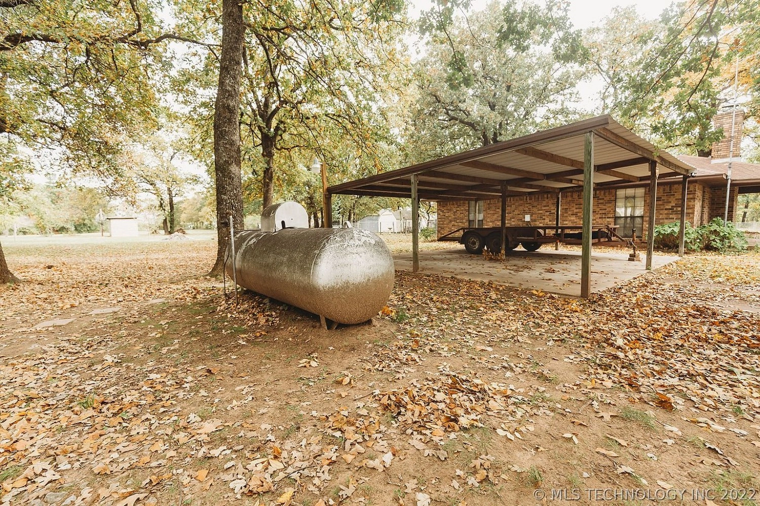 499 Red River City Road Cartwright OK - Side yard