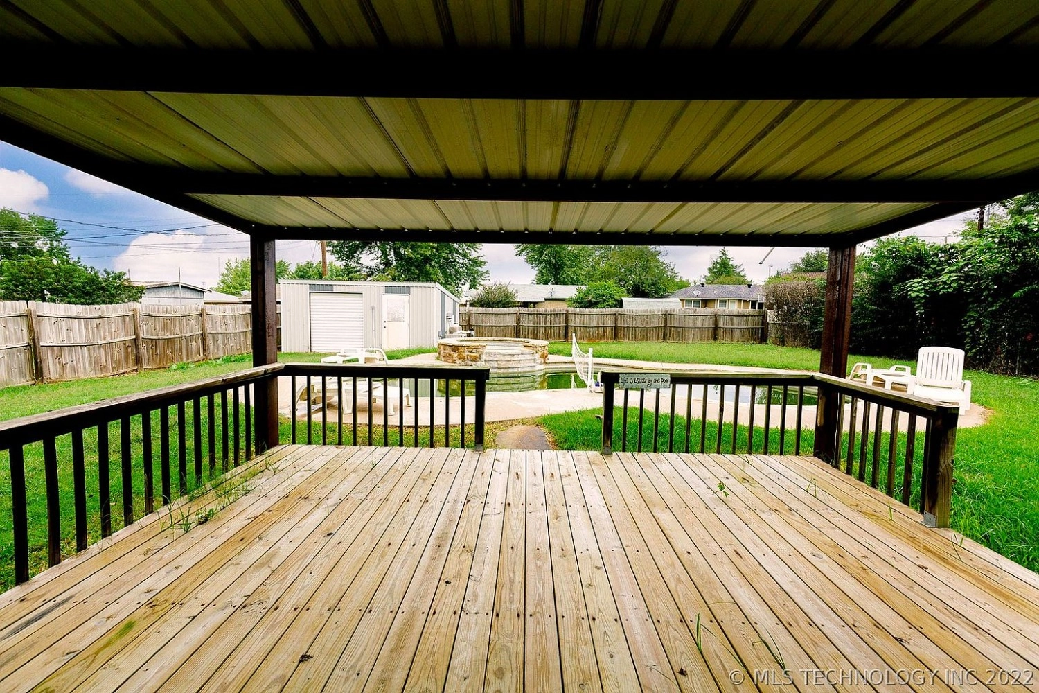 506 Bradwell Street Colbert OK - Covered patio