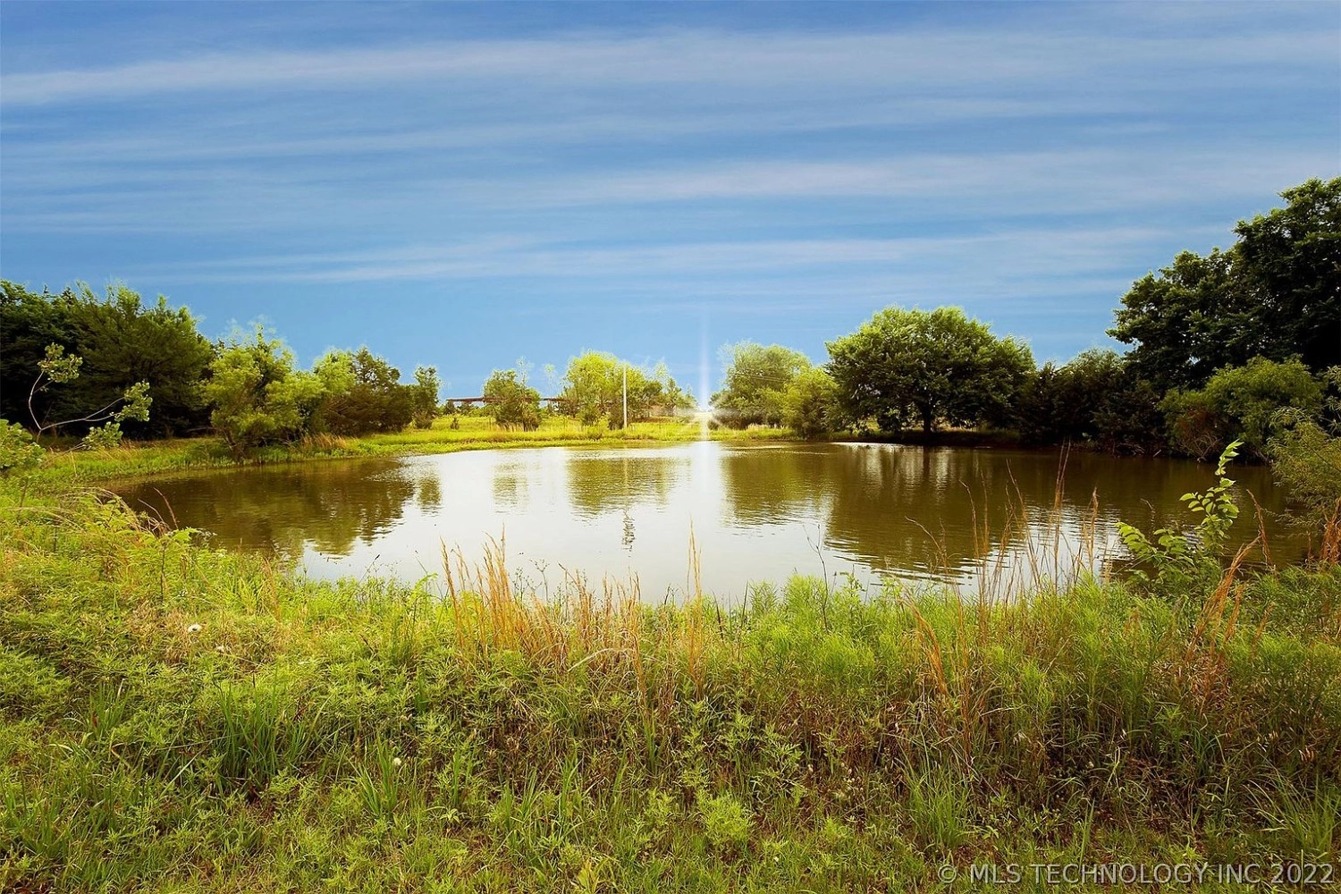 615 Kennel Road Mead OK - Pond view