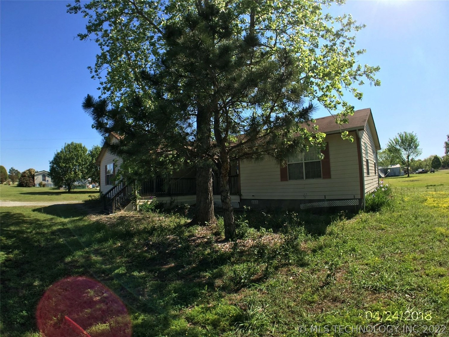 967 Mead Cemetery Road Mead OK - Front yard