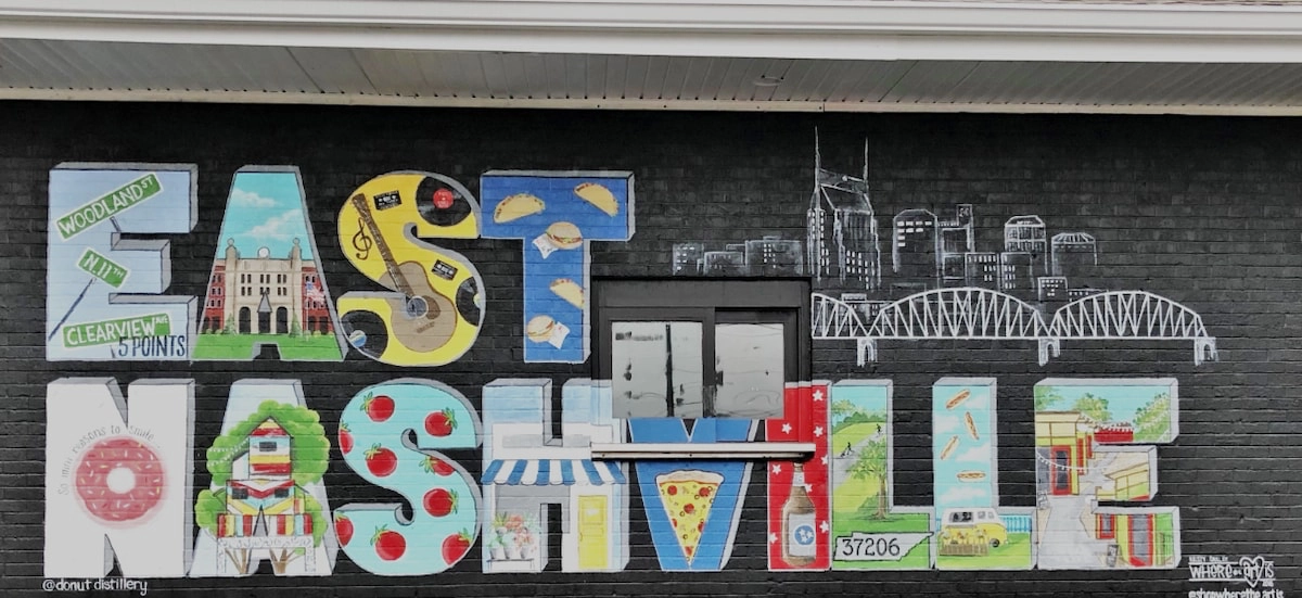 East Nashville Neighborhoods Map