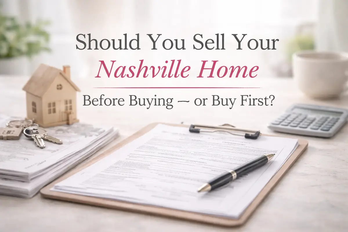 Should You Sell Your Nashville Home Before Buying — or Buy First?