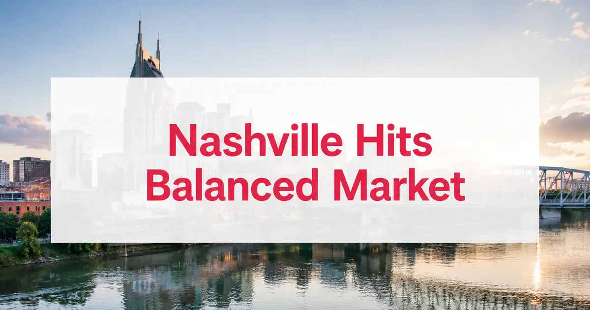 June 2026 Nashville Market Report: Sales Up 8% as Inventory Reaches Six Months