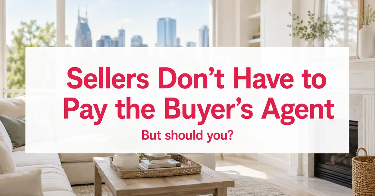 Do Nashville Sellers Have to Pay the Buyer's Agent?