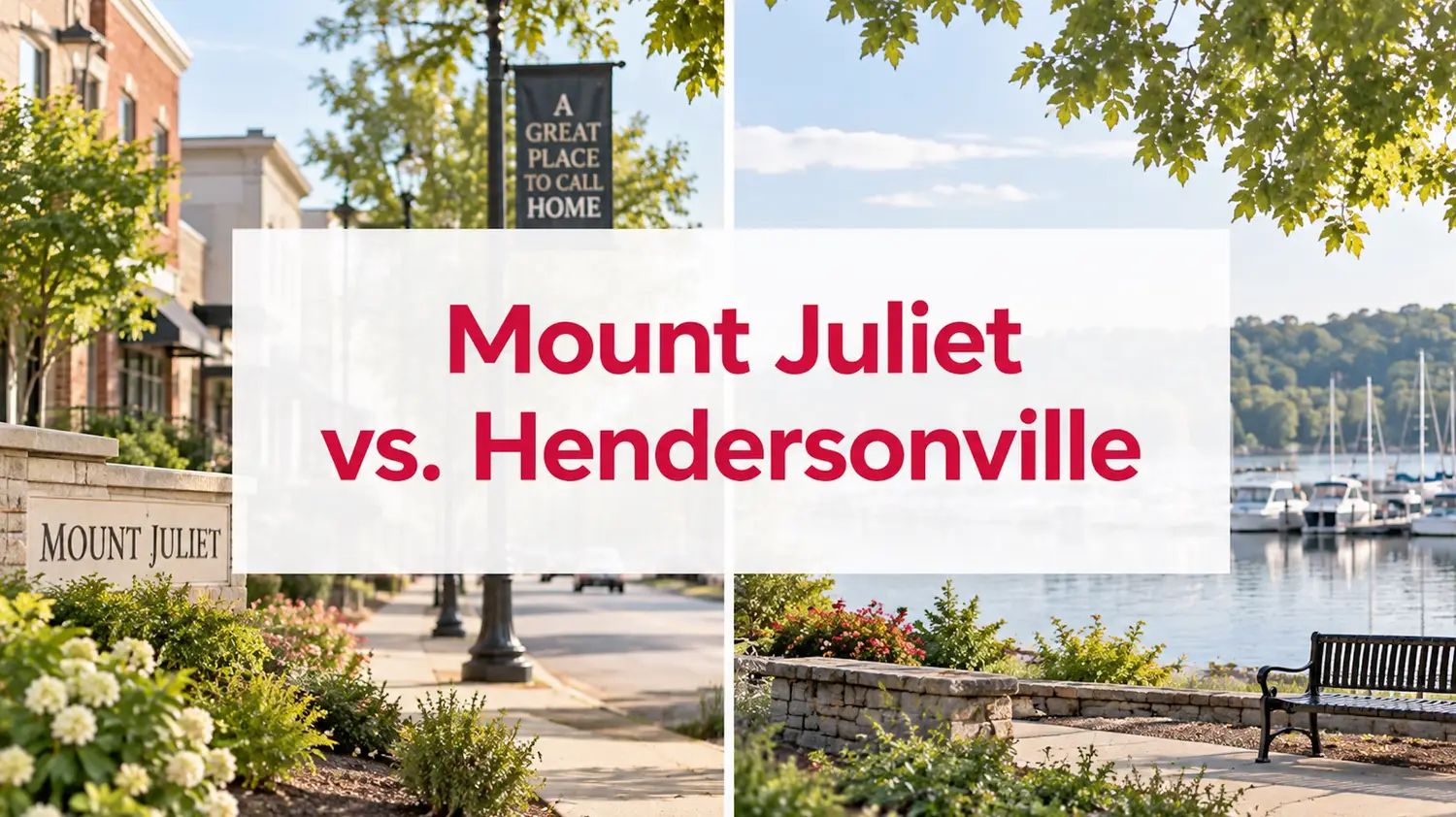 Hendersonville vs. Mount Juliet: Where to Move