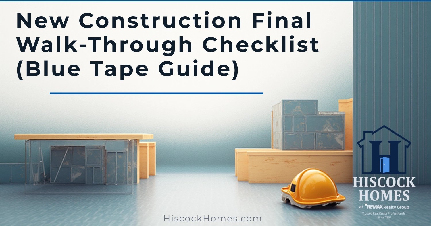New Construction Final Walk-Through Checklist (Blue Tape Guide)