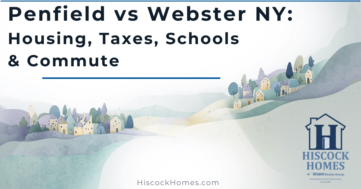 Penfield vs Webster NY: Housing, Taxes, Schools & Commute