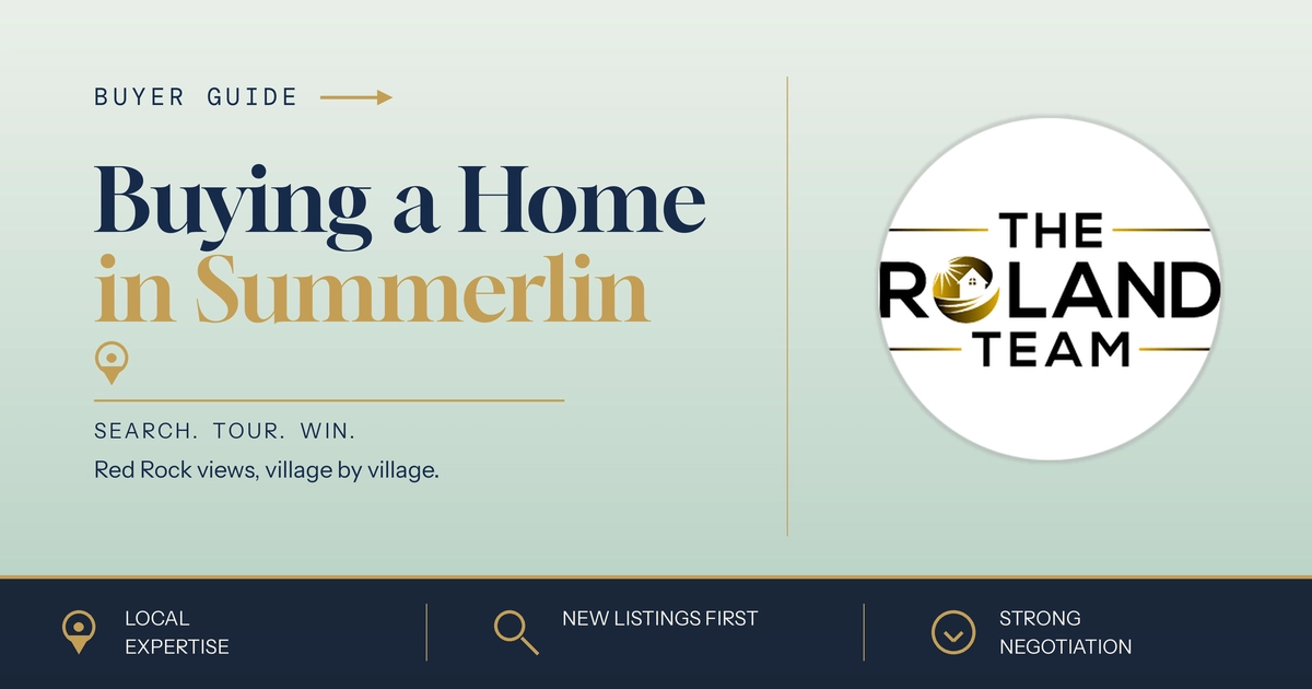 Best Real Estate Team to Buy a House in Summerlin, NV (2026 Buyer's Guide)